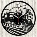 Railway Vinyl Record Clock 