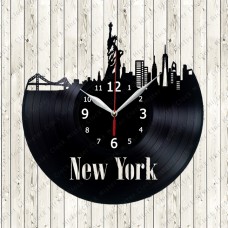 Vinyl Record Clock New York