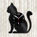 Cat Vinyl Record Clock 