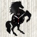 Vinyl Record Clock Horse Vinyl Record Clock Horse