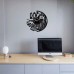 Vinyl Record Dog Grooming Salon Clock 