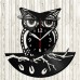 Owl Vinyl Record Clock 