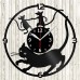 Cat And Mouses Vinyl Record Clock 