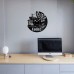 Coffee Vinyl Record Clock 
