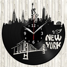 NEW YORK Vinyl Record Clock 