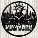 New York Vinyl Record Clock 