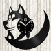 Vinyl Record Clock Husky