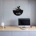 Surfing Vinyl Record Clock 