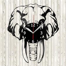 Elephant Vinyl Record Clock 