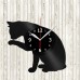 Cat Vinyl Record Clock 