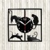 Cat Vinyl Record Clock 