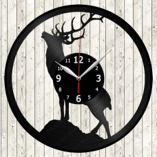 Deer Vinyl Record Clock 