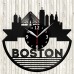 Boston Vinyl Record Clock 