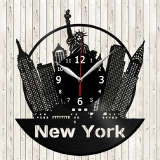 New York Vinyl Record Clock 