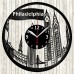 Philadelphia Vinyl Record Clock 