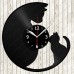 Cat Vinyl Record Clock 