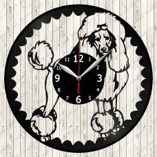 Poodle Vinyl Record Clock 