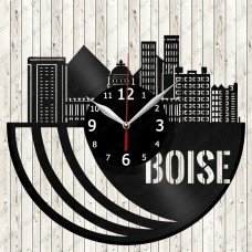 Boise City Vinyl Clock 