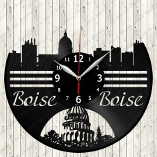 Boise City Vinyl  Record  Clock 