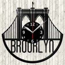 Brooklyn City Vinyl  Record  Clock 