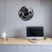 Camping Vinyl Clock 