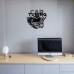  Car Tuning Vinyl Record Clock 