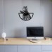 Cat Vinyl Clock 