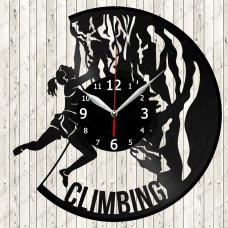 Climbing  Vinyl Record Clock 