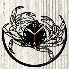 Crab Vinyl Record Clock 