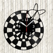 Darts Vinyl Record Clock 