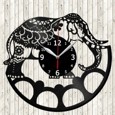 Elephant Vinyl Record Clock 