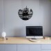 Glasgow City Vinyl  Record  Clock 