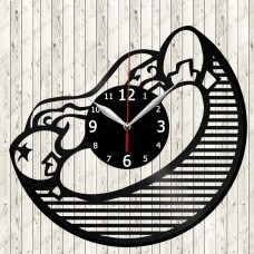 Hot Dog Vinyl Clock 
