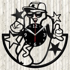 Hot Dog Vinyl Record Clock 