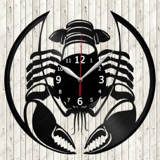 Lobster Vinyl Record Clock 
