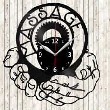 Massage Vinyl Record Clock 