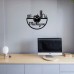 Michigan City Vinyl  Record  Clock 