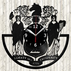 New Jersey City Vinyl Record Clock 