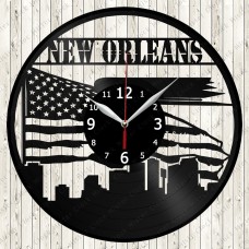 New Orleans City Vinyl Clock 
