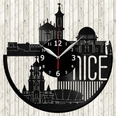 Nice City Vinyl  Record  Clock 