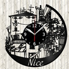 Nice City Vinyl  Clock 
