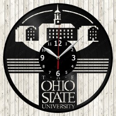 Ohio State University Vinyl  Clock 
