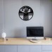Ohio State University Vinyl  Clock 