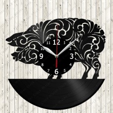 Pig Vinyl Record Clock 