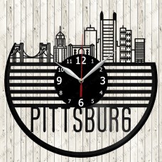 Pittsburgh City Vinyl  Record  Clock 
