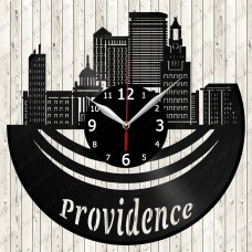 Providence City Vinyl  Clock 