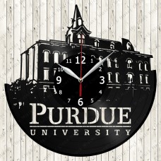 Purdue University Vinyl  Record  Clock 