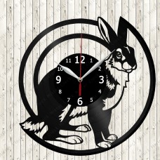 Rabbit Vinyl Record Clock 