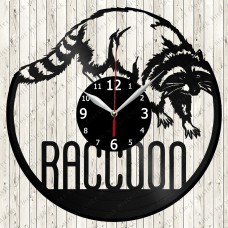 Raccoon Vinyl Clock 