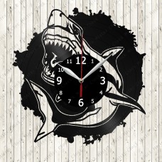 Shark Vinyl Record Clock 